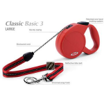 Flexi Classic-3 - рулетка для собак до 50кг-5м; трос красная